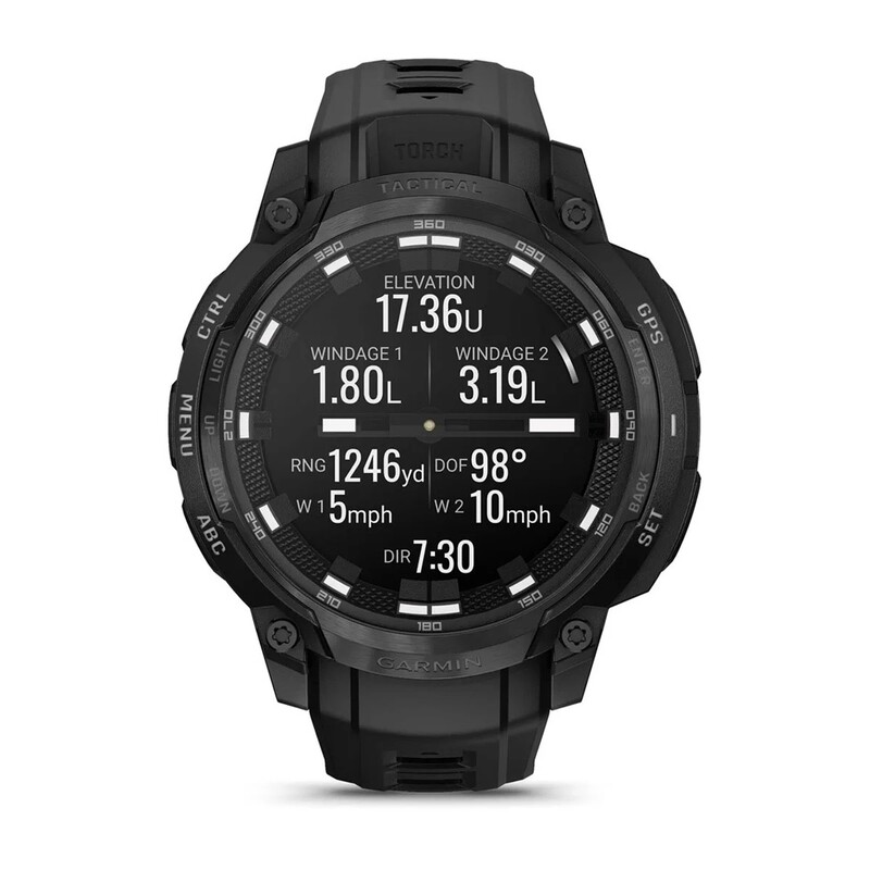 Смарт-часы Garmin Instinct Crossover AMOLED Tactical Black with Black Silicone (010-03398-42)