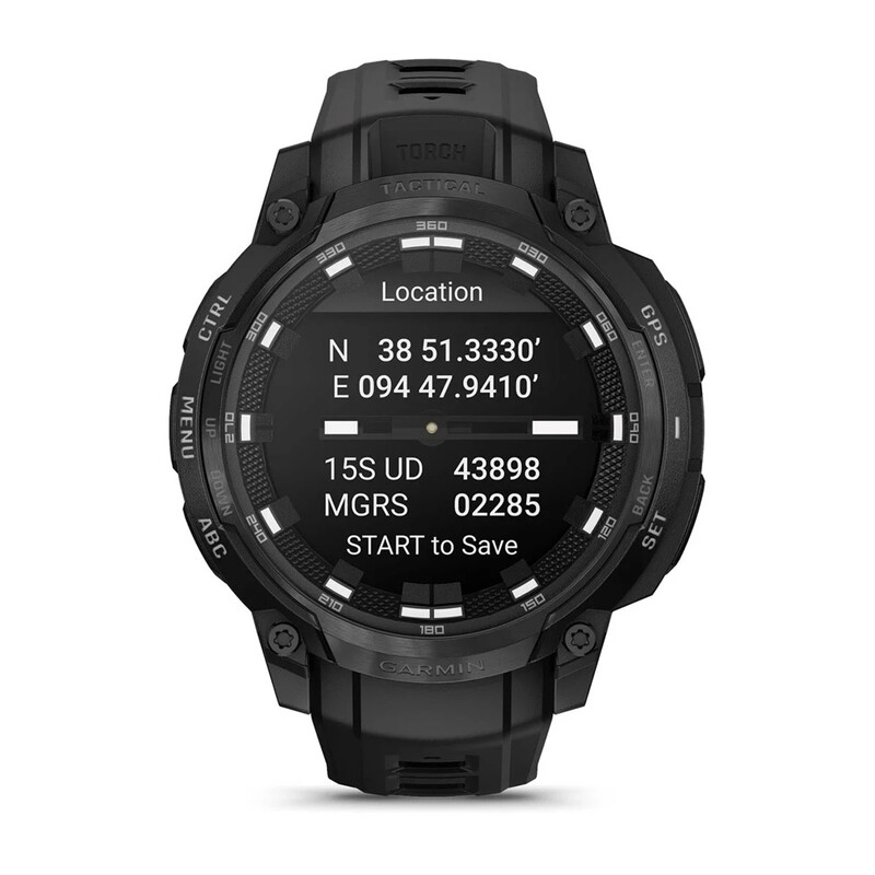 Смарт-часы Garmin Instinct Crossover AMOLED Tactical Black with Black Silicone (010-03398-42)