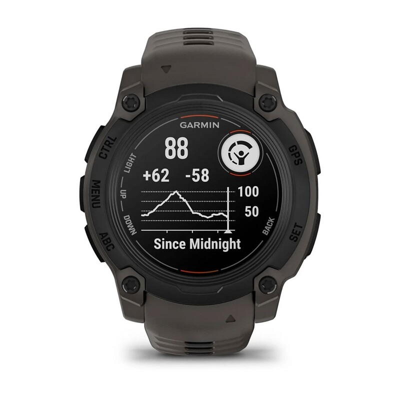Смарт-часы Garmin Instinct Crossover AMOLED Tactical Black with Black Silicone (010-03398-42)