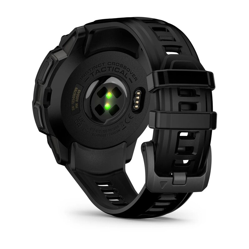 Смарт-часы Garmin Instinct Crossover AMOLED Tactical Black with Black Silicone (010-03398-42)