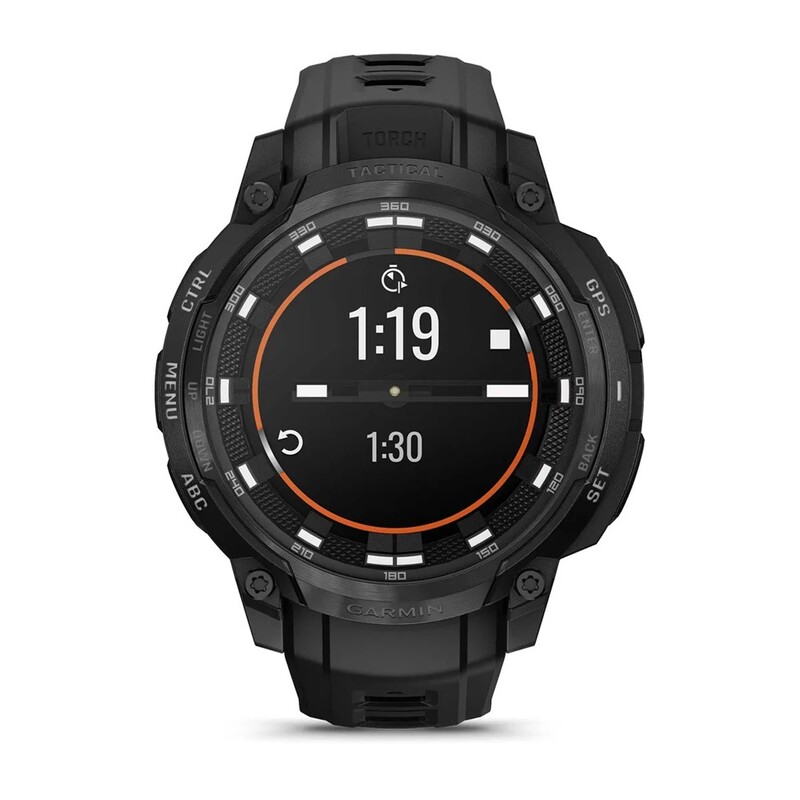 Смарт-часы Garmin Instinct Crossover AMOLED Tactical Black with Black Silicone (010-03398-42)