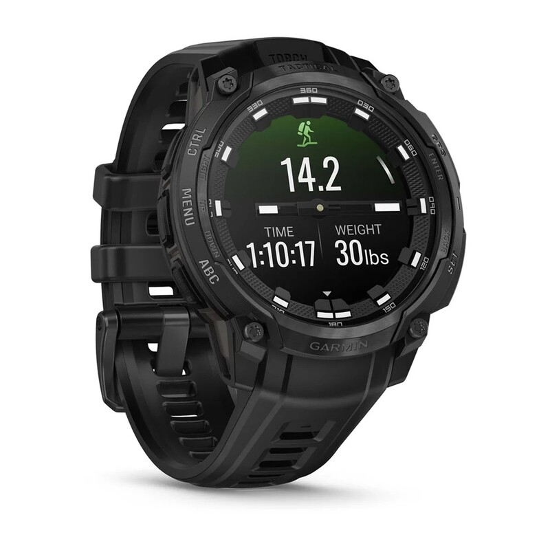 Смарт-часы Garmin Instinct Crossover AMOLED Tactical Black with Black Silicone (010-03398-42)