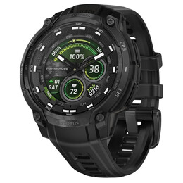 Смарт-часы Garmin Instinct Crossover AMOLED Tactical Black with Black Silicone (010-03398-42)