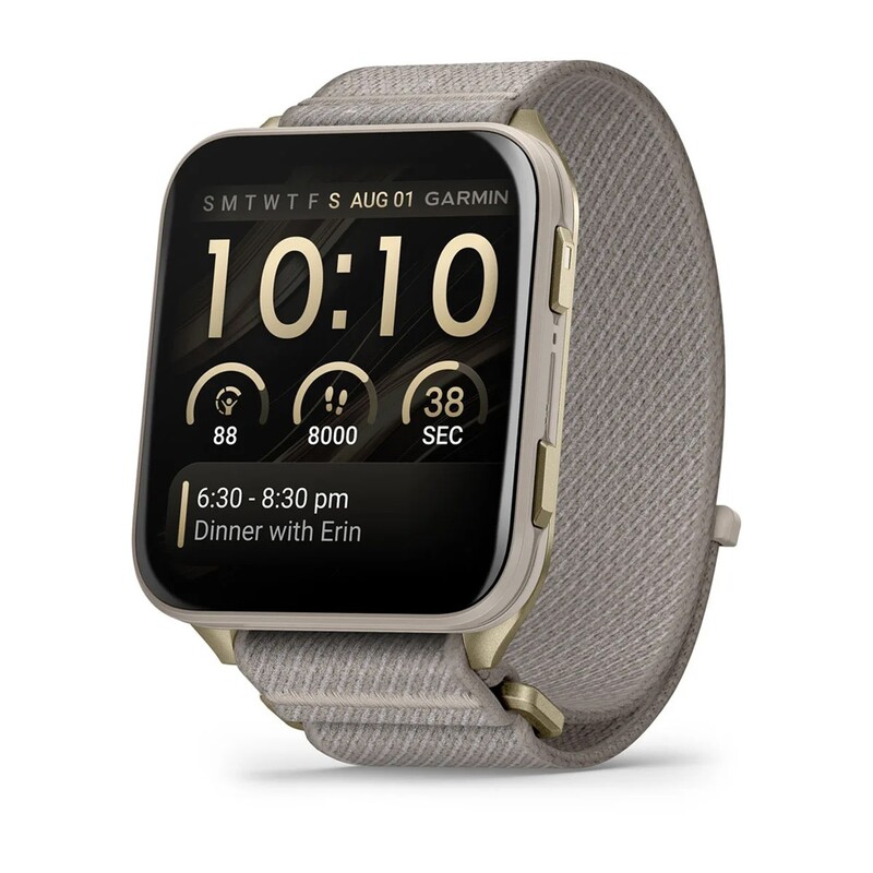 Смарт-часы Garmin Venu X1 Soft Gold Titanium with French Grey Nylon (010-02980-33)