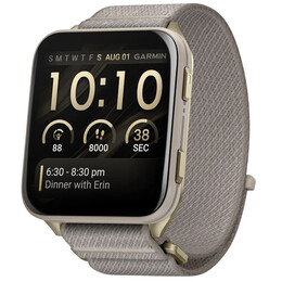 Смарт-часы Garmin Venu X1 Soft Gold Titanium with French Grey Nylon (010-02980-33)