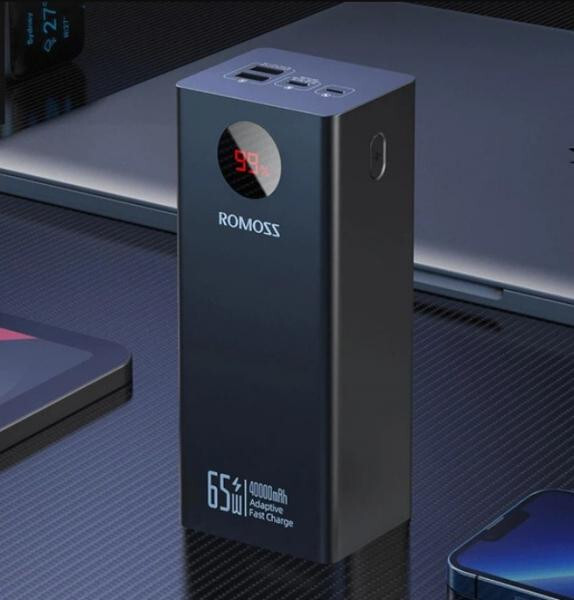 Универсальная мобильная батарея Romoss PEA40S Pro 40000mAh 65W Black (PEA40-382-2131H)