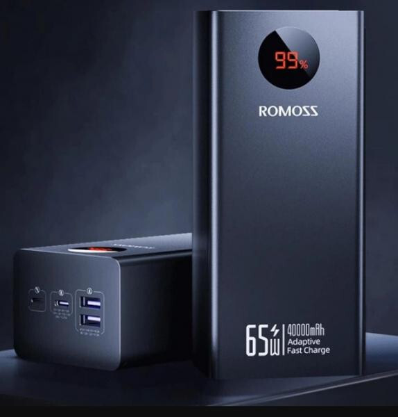 Универсальная мобильная батарея Romoss PEA40S Pro 40000mAh 65W Black (PEA40-382-2131H)