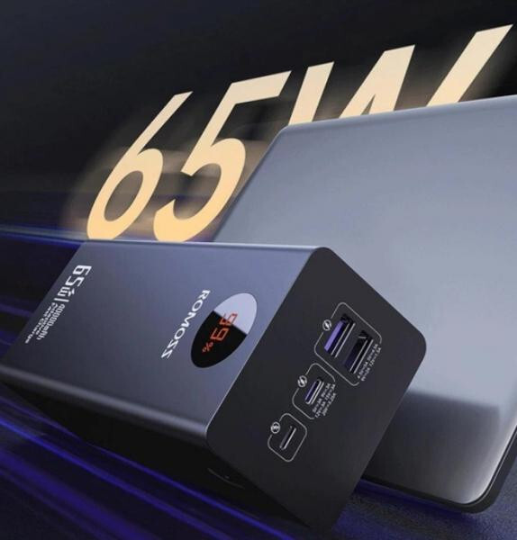 Универсальная мобильная батарея Romoss PEA40S Pro 40000mAh 65W Black (PEA40-382-2131H)