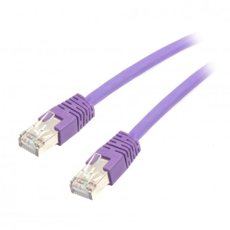 Патч-корд S/FTP Cablexpert (PP6A-LSZHCU-V-0.25M) cat.6a, литий, 50u штекер із засувкою, 0.25м, пурпурний