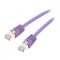Фото - Патч-корд S/FTP Cablexpert (PP6A-LSZHCU-V-0.25M) cat.6a, литий, 50u штекер із засувкою, 0.25м, пурпурний | click.ua
