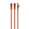 Фото - Патч-корд S/FTP Cablexpert (PP6A-LSZHCU-O-0.25M) cat.6a, литой, 50u "штекер с защелкой, 0.25м, оранжевый | click.ua
