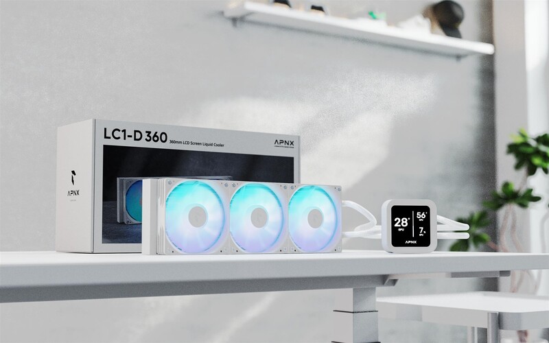 Система водяного охлаждения APNX LC1-D 360 WH (APLA-SV36117.21)
