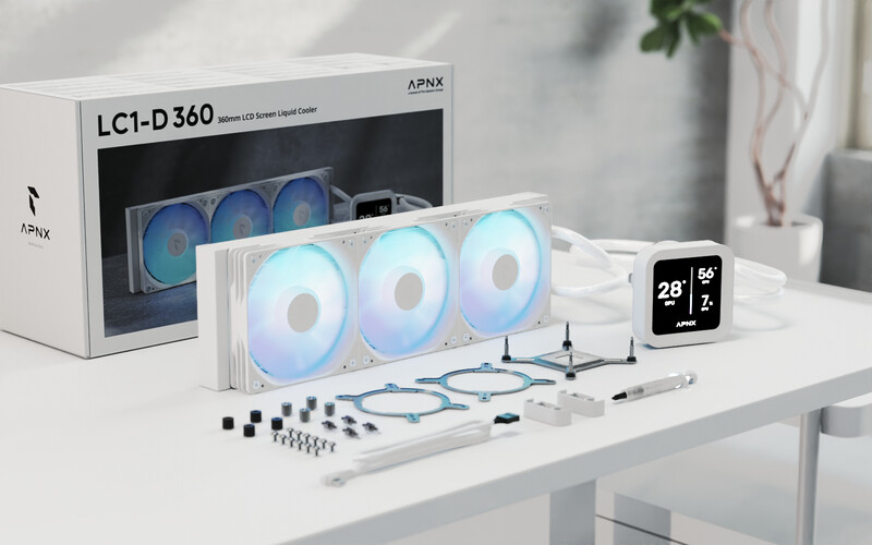Система водяного охлаждения APNX LC1-D 360 WH (APLA-SV36117.21)