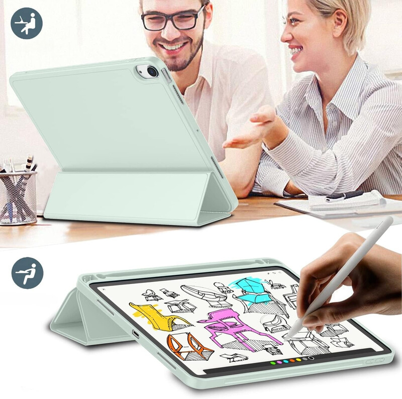 Чeхол BeCover Tri Fold Soft TPU с креплением Apple Pencil для Apple iPad Air 11" M4 2026 Green (715231)