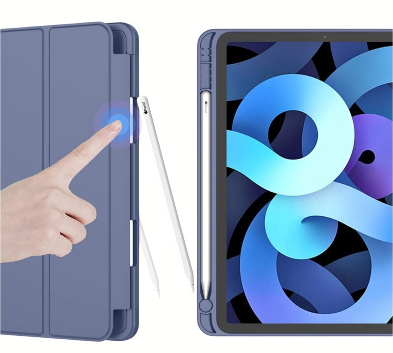 Чeхол BeCover Tri Fold Soft TPU с креплением Apple Pencil для Apple iPad Air 11" M4 2026 Purple (715233)