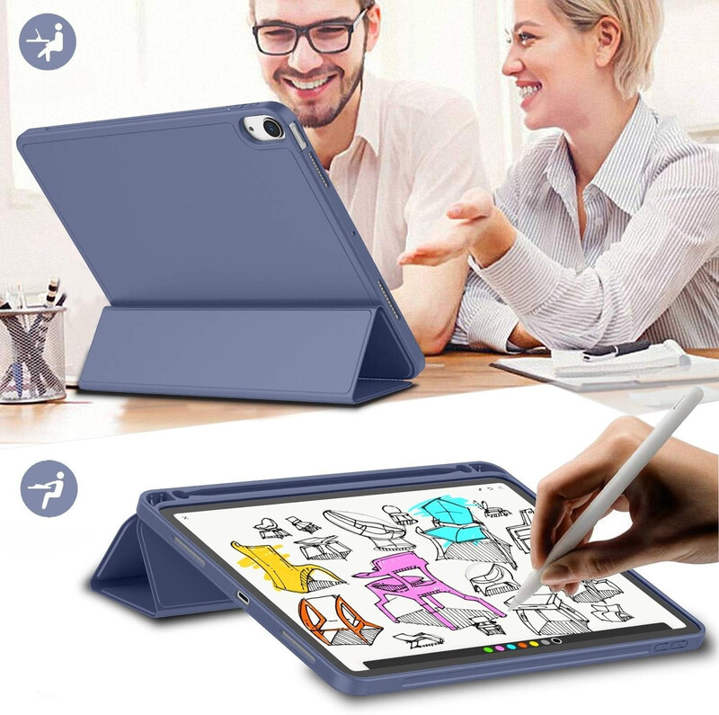 Чeхол BeCover Tri Fold Soft TPU с креплением Apple Pencil для Apple iPad Air 11" M4 2026 Purple (715233)