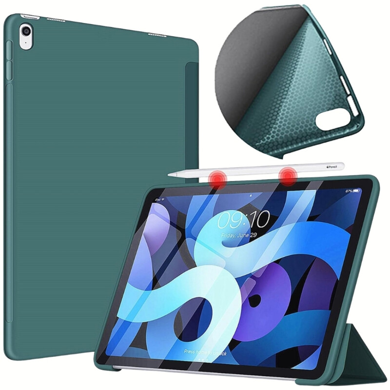 Чeхол BeCover Tri Fold Soft TPU Silicone для Apple iPad Air 11" M4 2026 Dark Green (715236)
