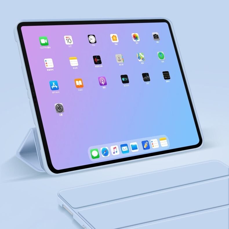 Чохол BeCover Tri Fold Soft TPU Silicone для Apple iPad Air 11" M4 2026 Light Blue (715239)