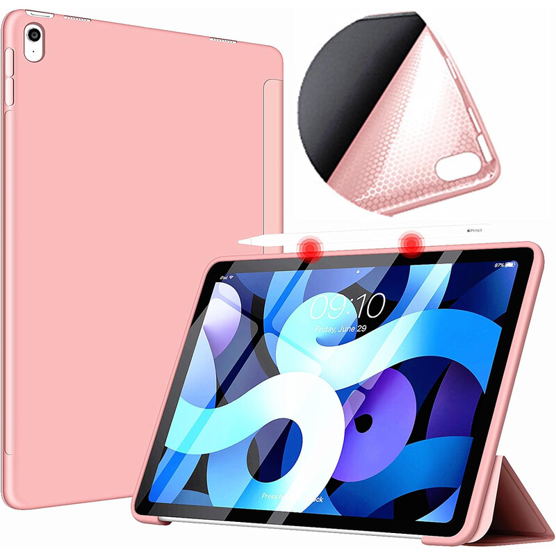 Чeхол BeCover Tri Fold Soft TPU Silicone для Apple iPad Air 11" M4 2026 Pink (715240)