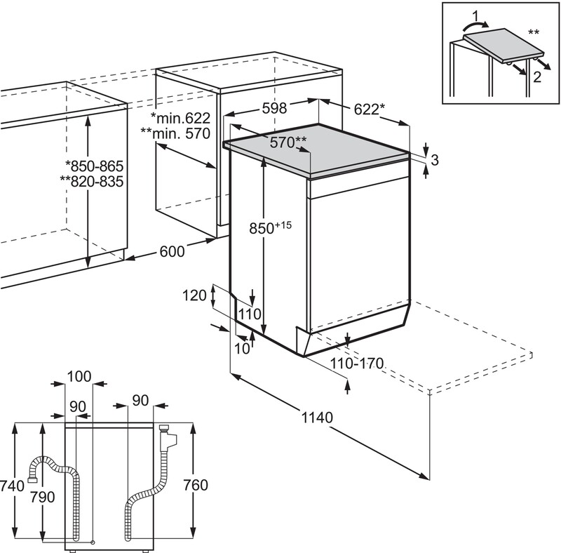 Посудомоечная машина Electrolux ESA47210SW