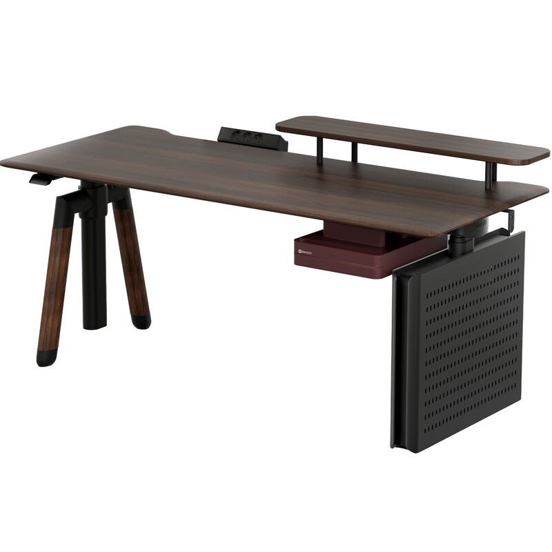 Компьютерный стол Sihoo D07 Walnut/Black (D07B-101/D07J-101-AB)