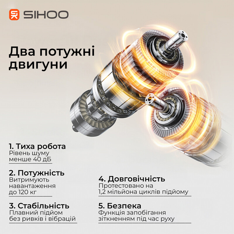 Компьютерный стол Sihoo D07 Walnut/Black (D07B-101/D07J-101-AB)