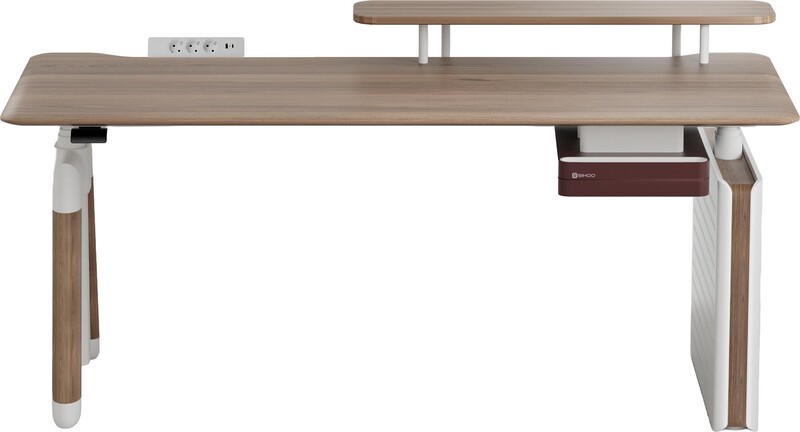 Компьютерный стол Sihoo D07 Maple/White (D07B-102/D07J-102-AB)