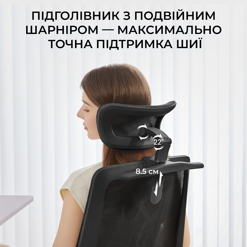 Крісло офісне Sihoo M59AS Mesh Black (DM59AS-M302)