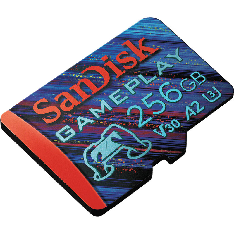 Карта пам`ятi MicroSDXC 256GB UHS-1/U3 Class 10 SanDisk GamePlay R190/W130MB/s (SDSQXAV-256G-GN6XN)