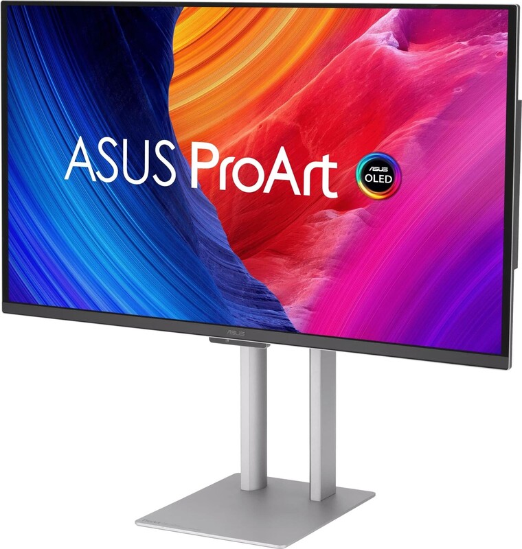 Монітор Asus 26.5" ProArt PA27UCDMR (90LM04NE-B01K71) OLED Silver/Black 240Hz