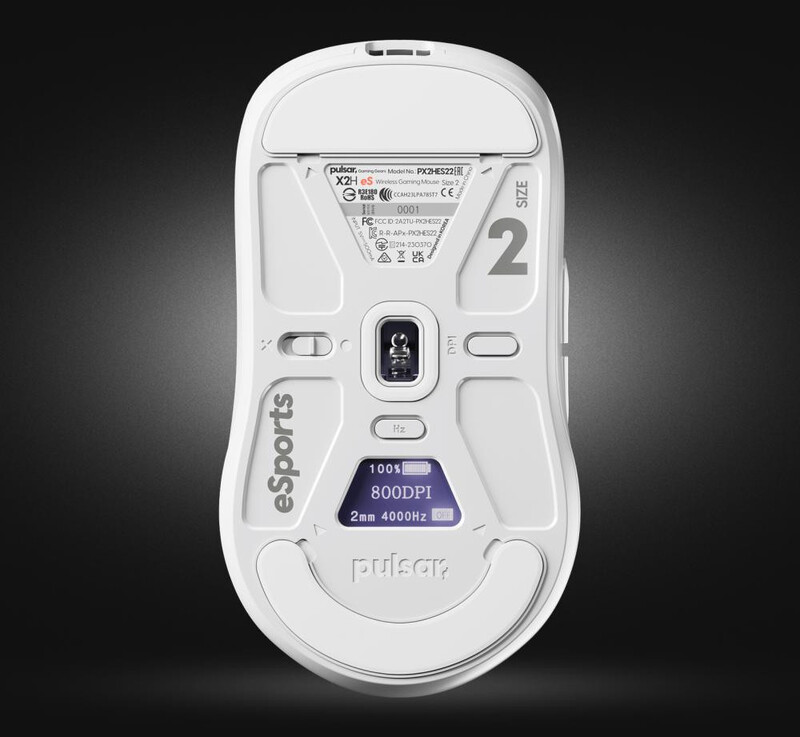 Мишь беспроводная Pulsar X2H eS 4K White Wireless (PX2HES22)