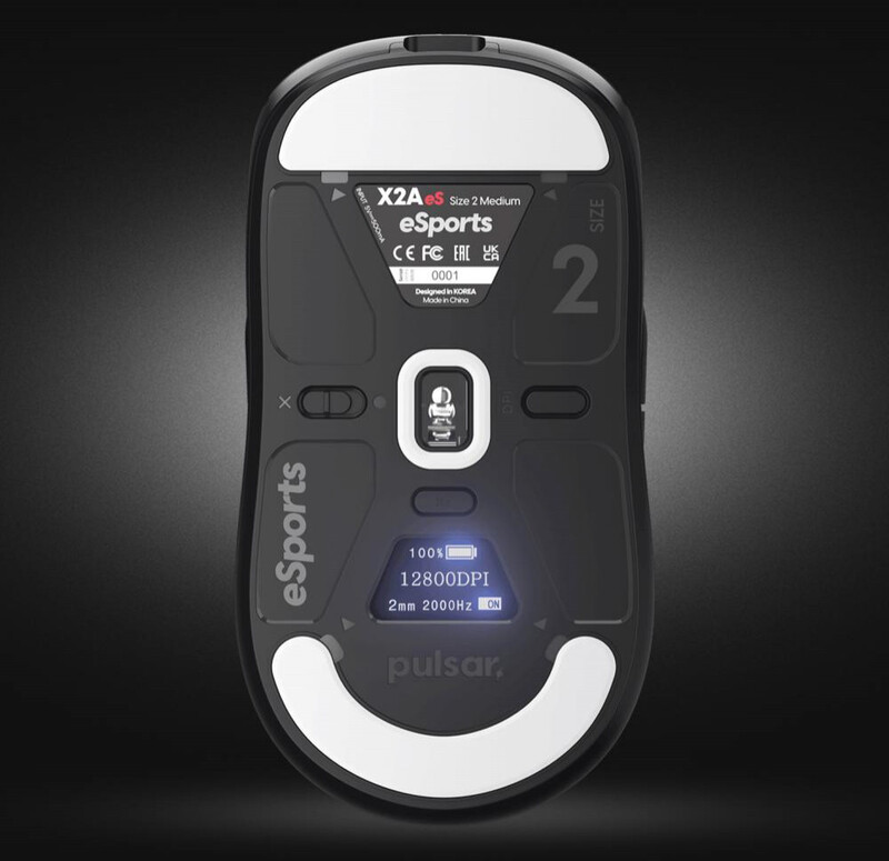 Миша бездротова Pulsar X2A eS Size2 4K Black Wireless (PX2AES21)