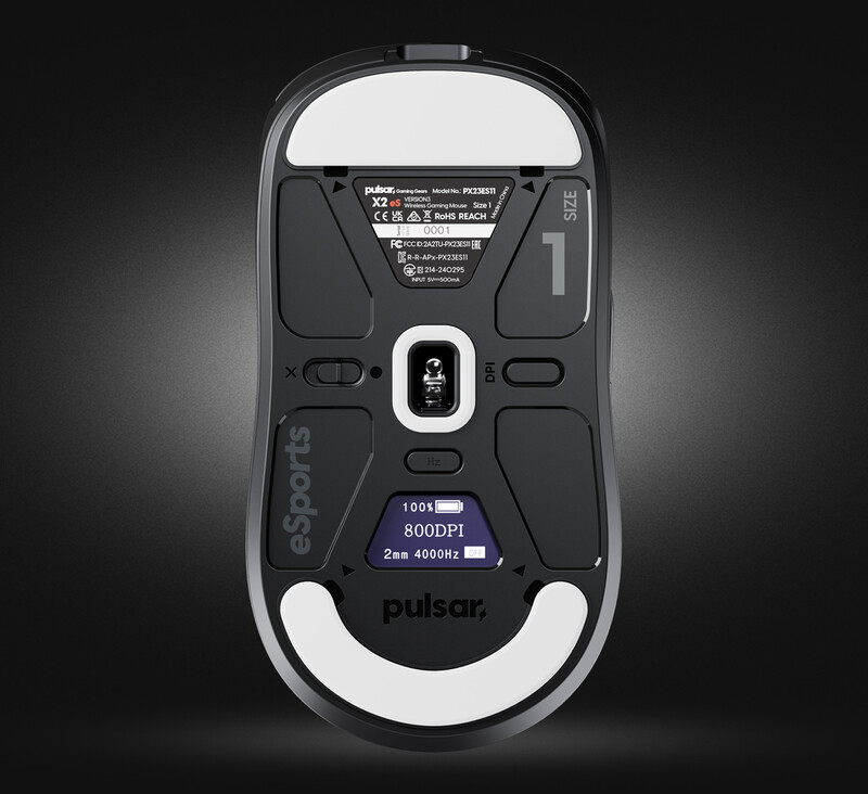 Миша бездротова Pulsar X2 v3 eS Size1 8K Black Bluetooth (PX23ES11)