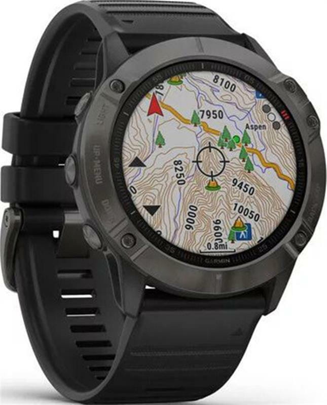 Смарт-часы Garmin Fenix 6X Pro Sapphire Carbon Grey DLC with Black Band (010-02157-11)