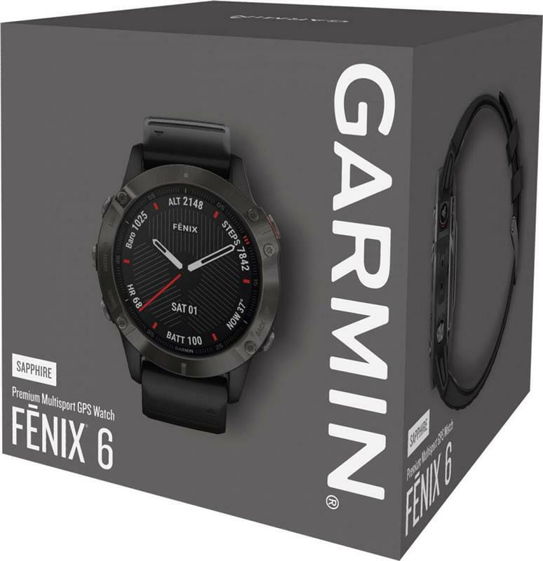Смарт-часы Garmin Fenix 6X Pro Sapphire Carbon Grey DLC with Black Band (010-02157-11)