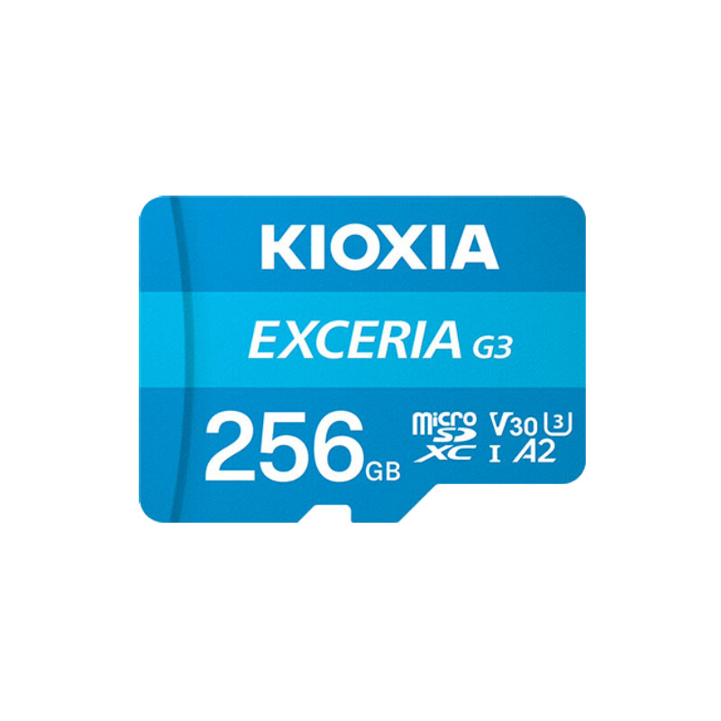 Карта памяти MicroSDXC 256GB UHS-I/U3 Class 10 Kioxia Exceria G3 R100/W50MB/s + SD-adapter (LMEX3L256GG2)