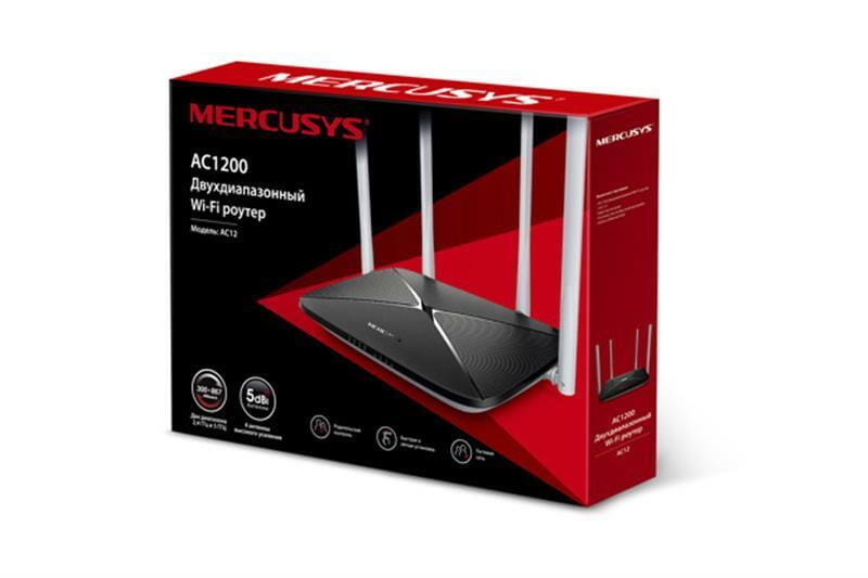 Беспроводной маршрутизатор Mercusys AC12 V2