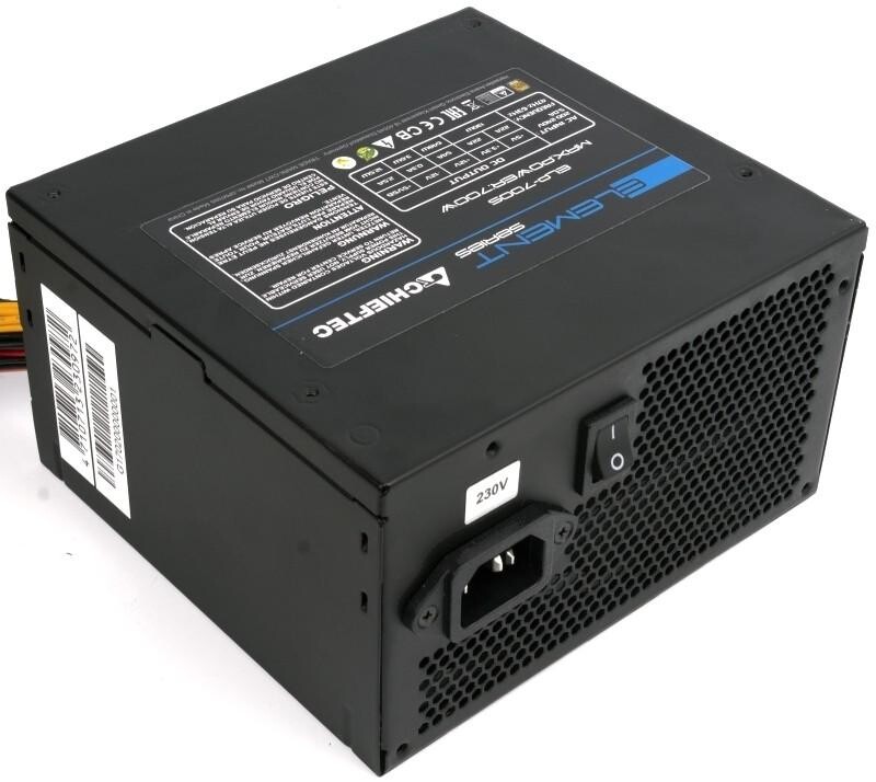 Блок питания Chieftec ELP-500S Element, ATX 2.3, APFC, 12cm fan, КПД >85%, RTL
