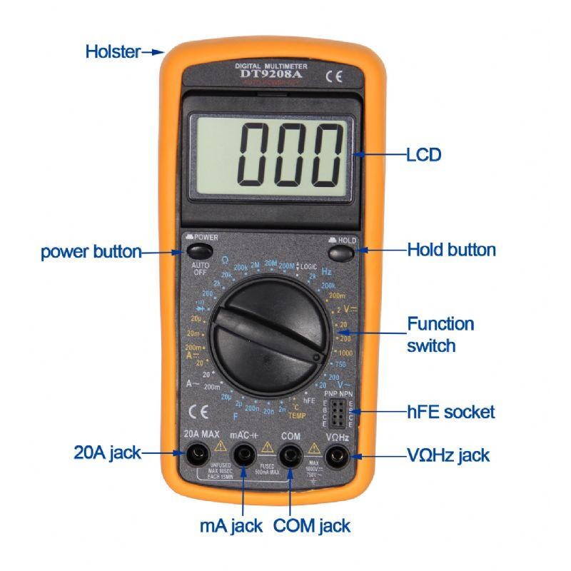 Мультиметр Weihua DT-9208A