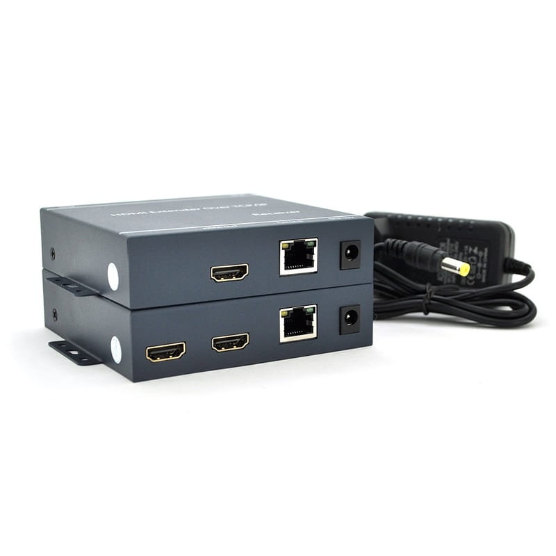 Адаптер Voltronic HDMI - RJ-45+DC-jack (F/F), Black (YT-SCPE HDM-200m1080Р/16770)