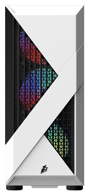 Корпус 1stPlayer F3-A-4F1 White 600W