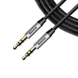 Аудио-кабель Baseus (CAM30-AS1) Yiven M30 3.5мм-M/3.5 мм-M, 0.5м, Silver/Black