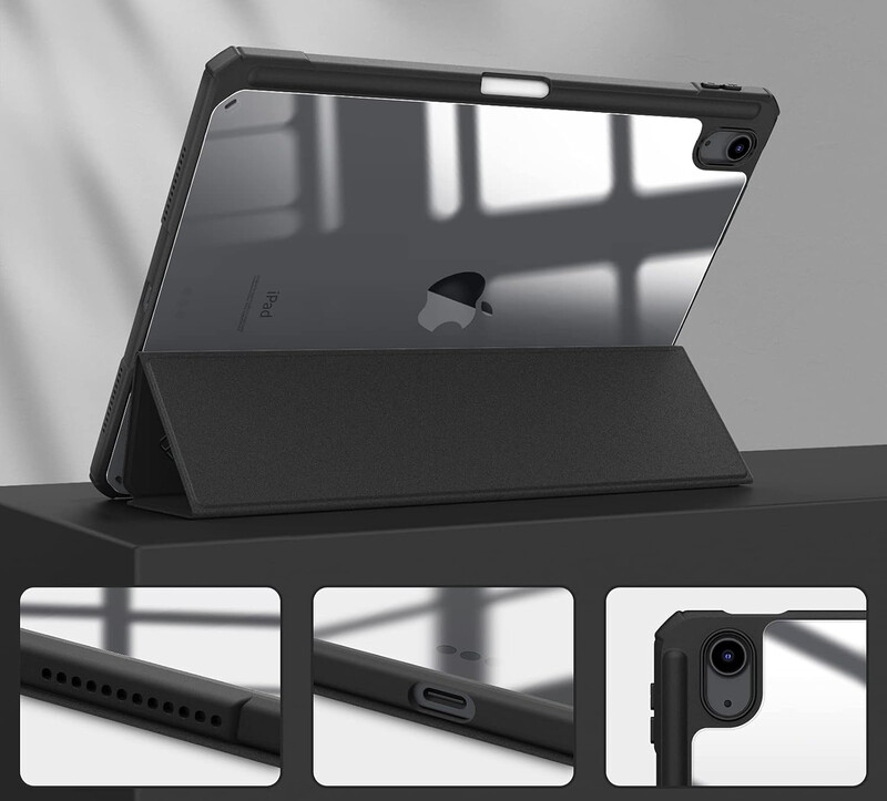 Чeхол-книжка BeCover Soft Edge TPU с креплением Apple Pencil для Apple iPad Air 11" M4 2026 Black (715255)