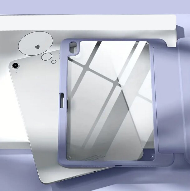Чeхол-книжка BeCover Soft Edge TPU с креплением Apple Pencil для Apple iPad Air 11" M4 2026 Purple (715260)