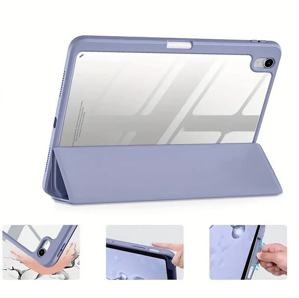 Чeхол-книжка BeCover Soft Edge TPU с креплением Apple Pencil для Apple iPad Air 11" M4 2026 Purple (715260)