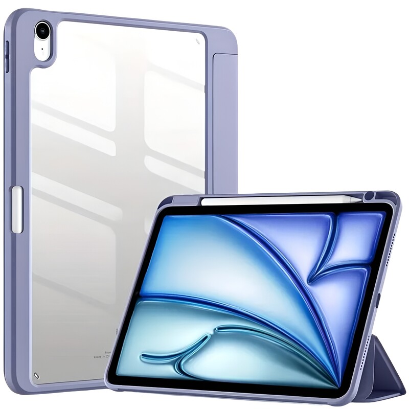 Чeхол-книжка BeCover Soft Edge TPU с креплением Apple Pencil для Apple iPad Air 11" M4 2026 Purple (715260)