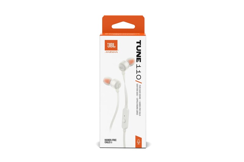 Гарнитура JBL Tune 110 Eco White (JBLT110WHTE)