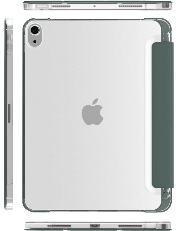 Чeхол-книжка BeCover Soft Edge с креплением Apple Pencil для Apple iPad Air 11" M4 2026 Dark Green (715262)