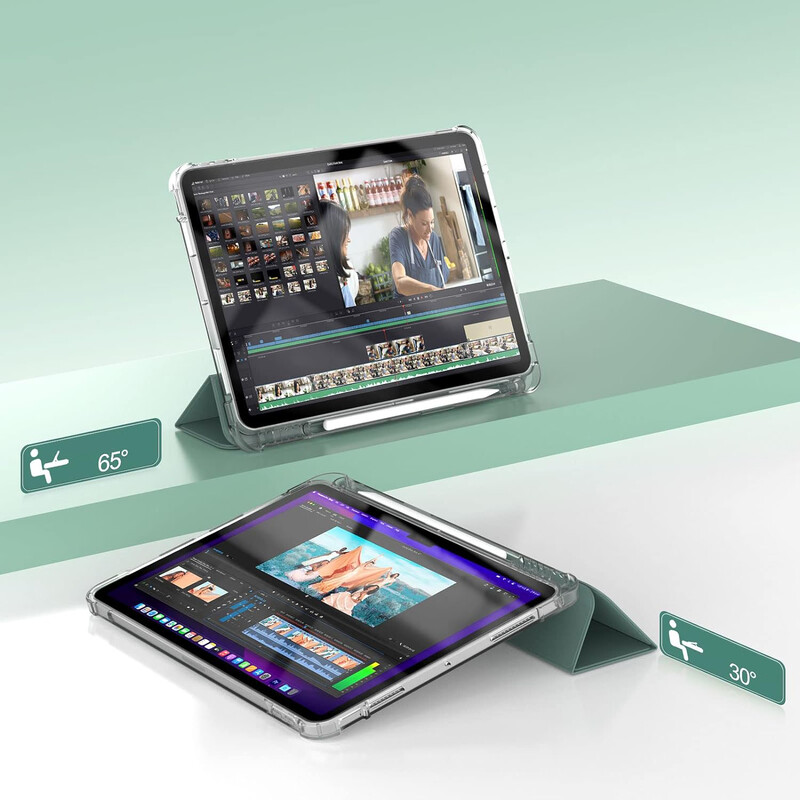 Чeхол-книжка BeCover Soft Edge с креплением Apple Pencil для Apple iPad Air 11" M4 2026 Dark Green (715262)