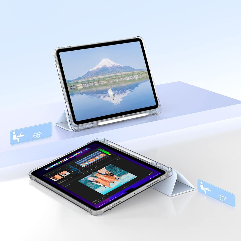 Чeхол-книжка BeCover Soft Edge с креплением Apple Pencil для Apple iPad Air 11" M4 2026 Light Blue (715265)